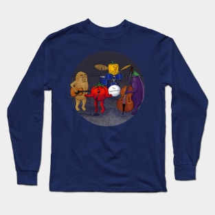 The Nightshades – amusing cartoon of a veggie music band Long Sleeve T-Shirt